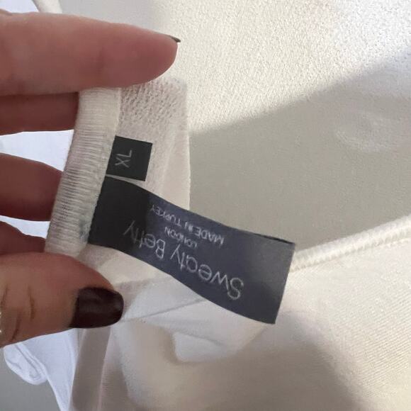 NWT Sweaty Betty Simhasana Sport Sweatshirt White Size XL - Picture 6 of 7